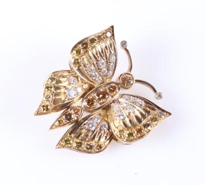 Brillant Anhänger zus. ca. 2,25 ct "Schmetterling" - Autumn Auction, Jewellery and Watches