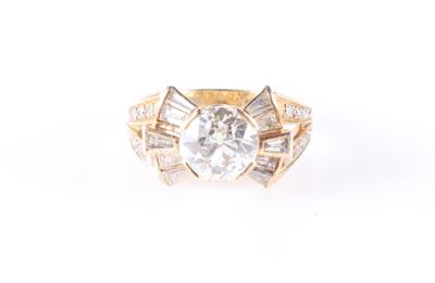 Brillant Diamant Damenring zus. ca. 3,00 ct - Herbstauktion, Schmuck und Uhren