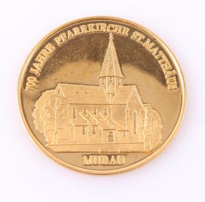 Medaille "700 Jahre Pfarrkirche St. Matthäus/Murau" - Klenoty a Hodinky