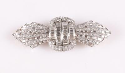 Exquisite wandelbare Brillant/Diamant Brosche/Clip zus. 6,50 ct - Klenoty a Hodinky