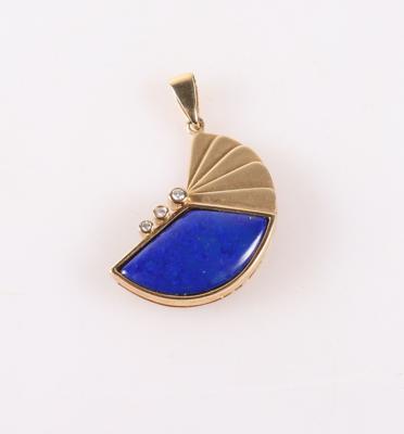 Brillant Lapis Lazuli (beh.) Anhänger - Vánoční aukce šperků a hodinek