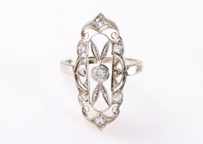 Brillant Diamant Damenring zus. ca. 0,45 ct - Antiques, art and jewellery