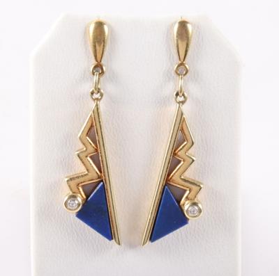 Lapis Lazuli (beh.) Ohrstecker - Umění, starožitnosti, šperky
