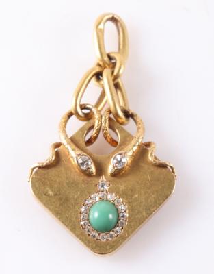 Diamant Medaillon "Schlangen" - Gioielli, arte e antiquariato