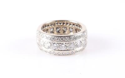 Brillant Memoryring zus. ca. 3,80 ct - Jewellery and watches
