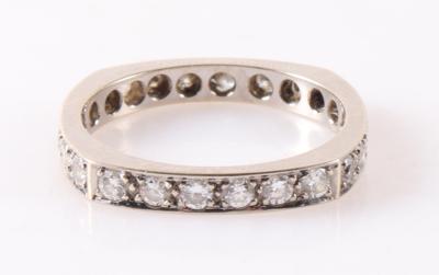 Brillant Memoryring zus. ca. 1,40 ct - Jewellery and watches
