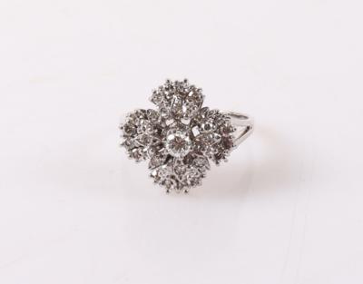Brillant/Diamant Damenring zus. 0,73 ct (grav.) - Jarní aukce šperků a hodinek