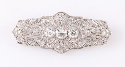 Diamant Brosche zus. ca.2,70 ct - Jarní aukce šperků a hodinek