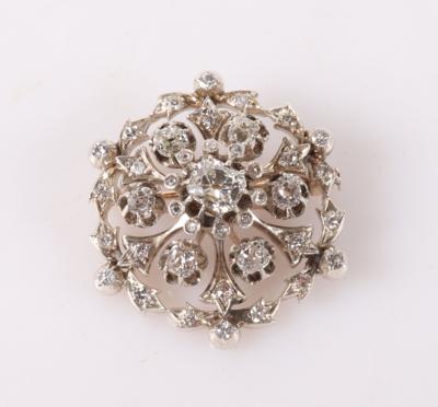 Diamant Brosche zus. ca. 3,30 ct - Spring auction jewelry and watches