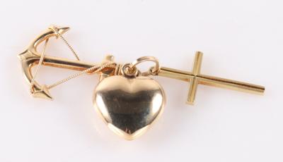 Großer Anhänger "Glaube, Liebe  &  Hoffnung" - Jewellery and watches