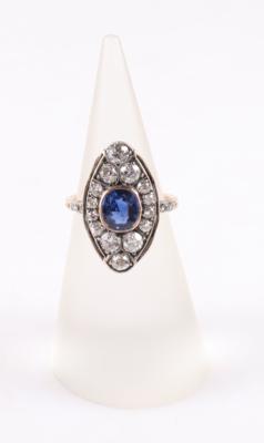Saphir Brillant/Diamant Damenring - Gioielli e orologi