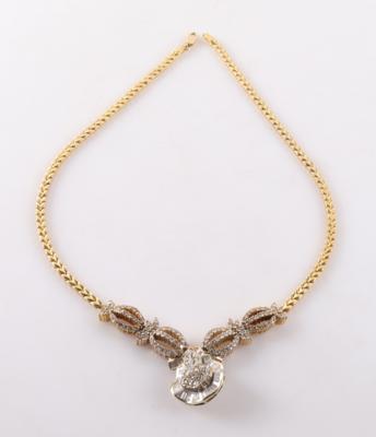 Brillant Diamant Collier zus. ca. 4,80 ct - Jewellery and watches