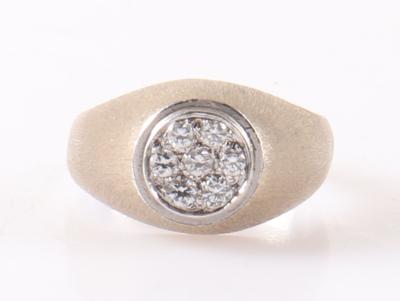 Brillant Ring zus. 0,22 ct (grav.) - Jewellery and watches