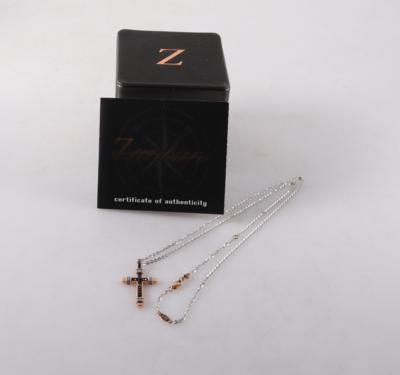 Brillant/Diamant Kreuz an Ankerhalskette Design: "Zancan" (2) - Jewellery and watches