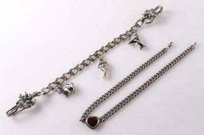 Charivari  &  Granatcollier (2) - Jewellery and watches