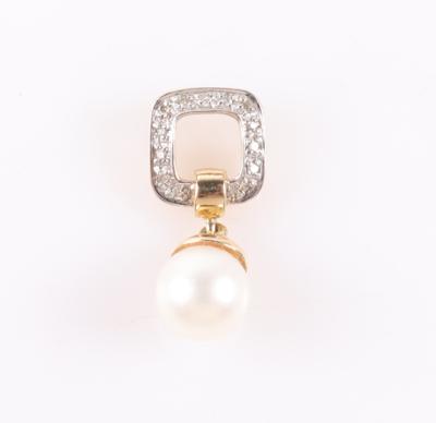 Diamantanhänger mit Kulurperle - Jewellery and watches