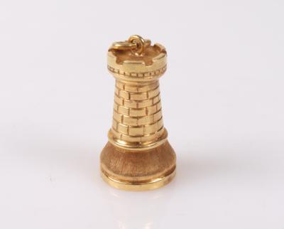 Anhänger "Turm " (Schachfigur) - Aukce podzim klenoty a Hodinky