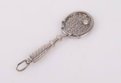 Brillant Anhänger "Tennisschläger ca. 0,20 ct - Autumn auction jewellery and watches
