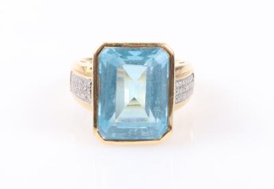Topas (beh.) Brillantring - Autumn auction jewellery and watches