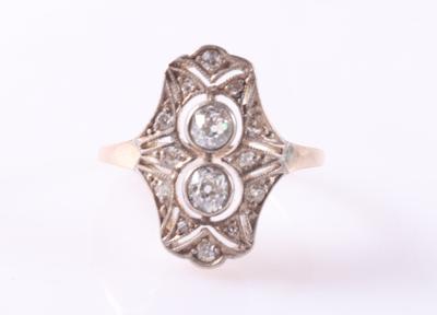 Brillant/Diamant Damenring zus. ca. 0,60 ct - Vánoční aukce šperků a hodinek