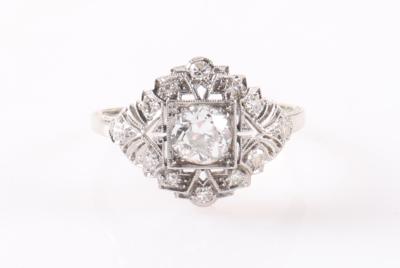 Diamant Damenring zus. ca. 0,80 ct - Vánoční aukce šperků a hodinek