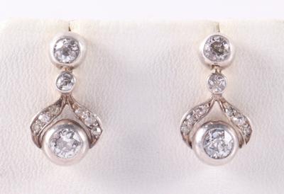 Diamant Ohrschrauben zus. ca. 1,10 ct - Christmas auction jewelry and watches