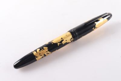 Montblanc Meisterstück Solitaire Calligraphy "Gold Leaf" Füllfederhalter - Schmuck und Uhren