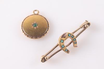 Konvolut Schmuck um 1900 (2) - Jewellery and watches