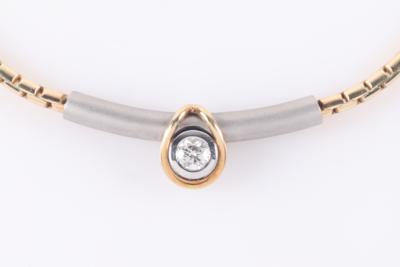 Modernes BrillantsolitärCollier ca. 0,40 ct - Jewellery and watches