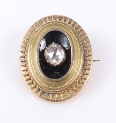 Diamant Brosche "Holländische Rose" ca. 0,70 ct - Jewellery and watches