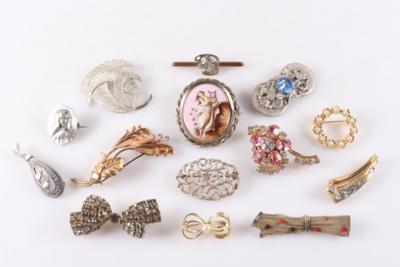 Konvolut Broschen (14) - Jewellery and watches
