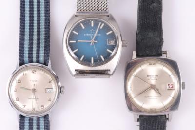 3 Armbanduhren "Eterna Matic, Oriosa, Timex" - Schmuck und Uhren