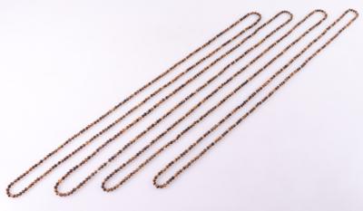 4 lange Tigeraugen Halsketten - Jewellery and watches