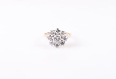 Brillant Damenring zus. 2,34 ct (grav.) "Blume" - Gioielli e orologi