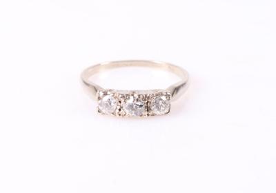 Diamant/Brillant Damenring zus. ca. 0,55 ct - Jewellery and watches