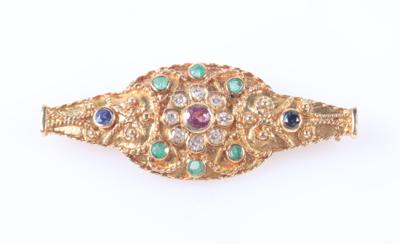 Farbstein Diamant Brosche - Jewellery and watches