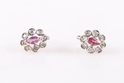Diamant Rubin Ohrringe - Jewellery and watches
