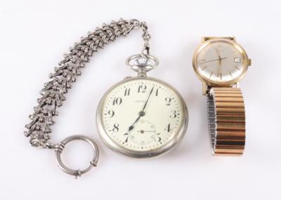 1 Armband- und 1 Taschenuhr "Doxa" + 1 kurze Kette (3) - Schmuck und Uhren