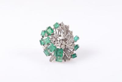 Brillant Smaragd Damenring - Gioielli e orologi