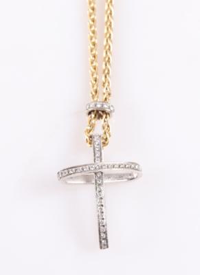 Brillant Collier "Kreuz"Alfieri  &  St. John - Klenoty a Hodinky