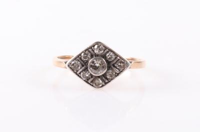 Brillant Diamant Damenring zus. ca. 0,35 ct - Jewellery and watches