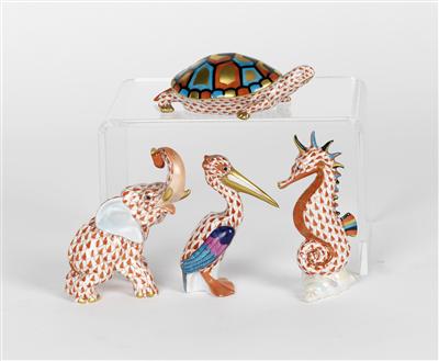 4 Tierfiguren - Arte e oggetti d'arte, gioielli