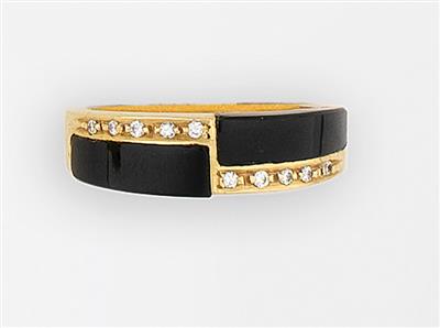 Diamant Onyx Damenring - Jewellery