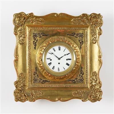 Biedermeier Rahmenuhr - Sonderauktion Kunst, Antiquitäten, Möbel und historische Unterhaltungstechnik