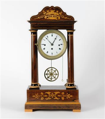 Wiener Biedermeier Portikusuhr - Antiques and art