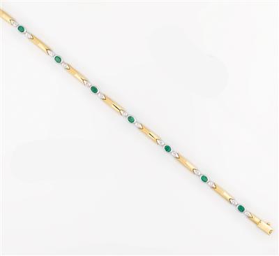 Brillant Smaragd Armkette - Gioielli