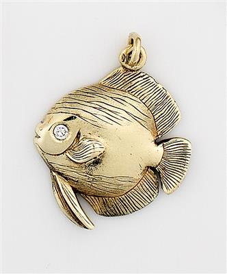 Brillant Anhänger "Fisch" - Schmuck