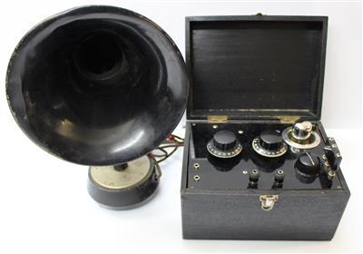 1-Röhren Batteriempfänger um 1924 - Kunst, Antiquitäten, Sammelobjekte, Möbel und Historische Unterhaltungstechnik