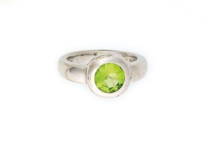 Brillant Peridot Damenring - Schmuck und Uhren