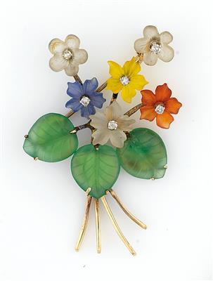 Brosche "Blumen" - Schmuck und Uhren